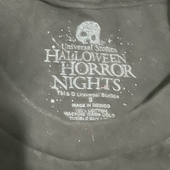 Halloween Horror Nights '17 Scream Team Universal Studios Black Shirt Men Sz Sm - Picture 4 of 4